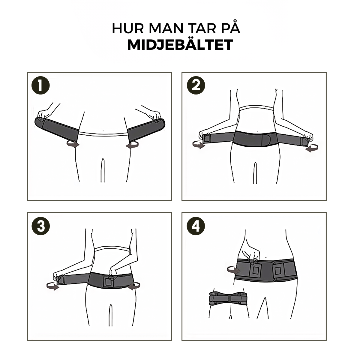 Midjebälte - För dig som vill ha stabilitet och smärtlindring