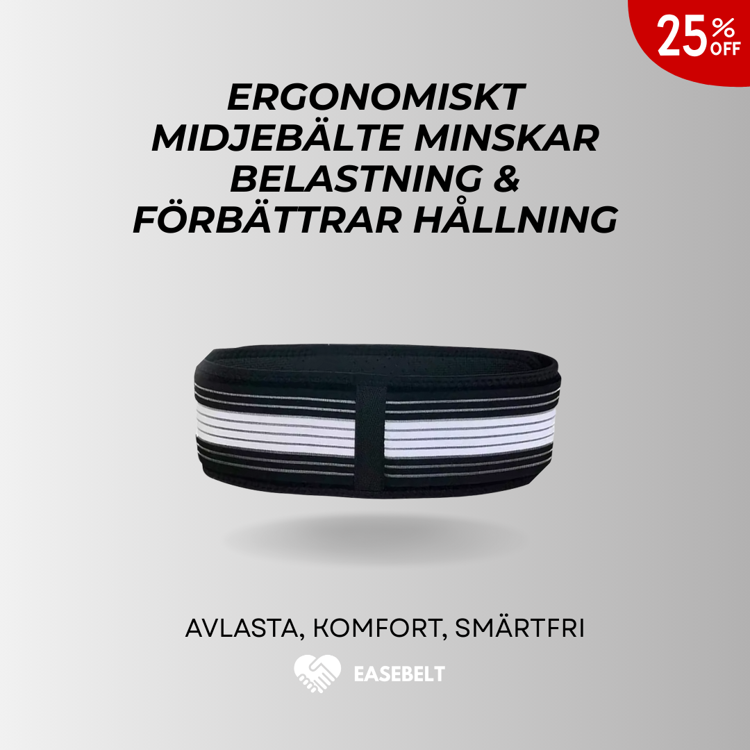 Midjebälte - För dig som vill ha stabilitet och smärtlindring